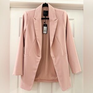 NWT Dynamite Blush Pink Oversized Single Button Blazer sz Small